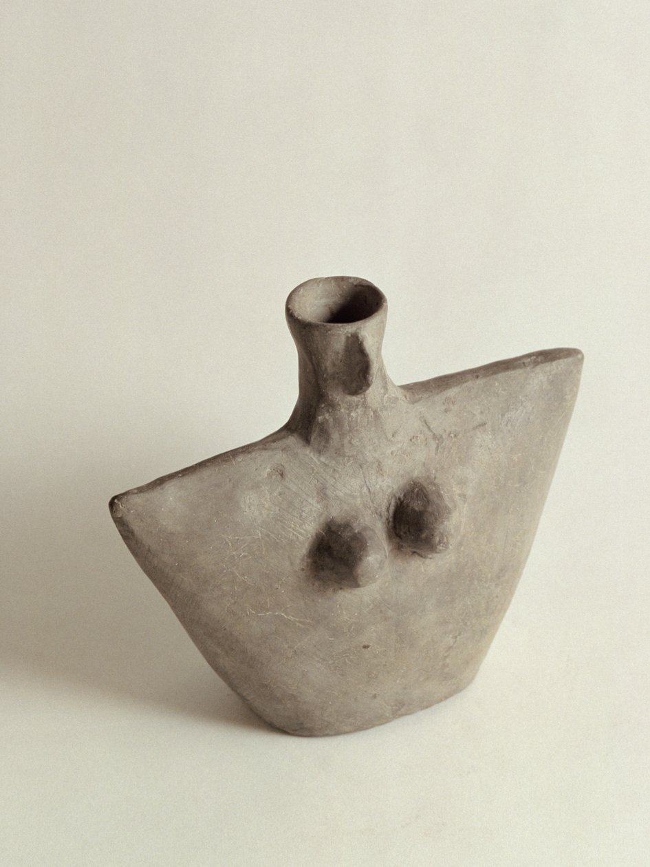 Navio em forma de mulher, de Shah Tappeh, Astar-abad, Irã, c.2nd millennium BC (barro) de Elamite