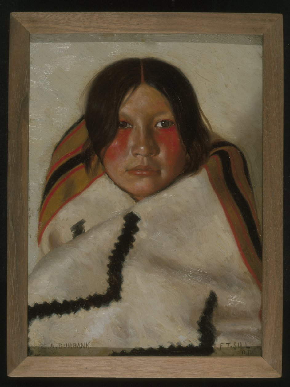 Gi-aum-e Hon-o-me-tah (Mulher Jovem) (óleo sobre tela) de Elbridge Ayer Burbank