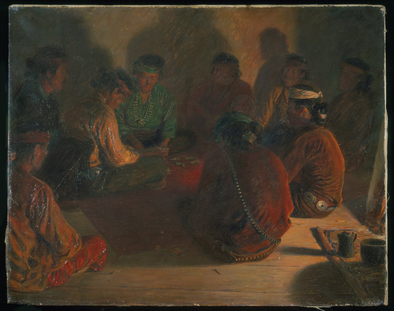 Jogadores de cartas Navajo de Elbridge Ayer Burbank
