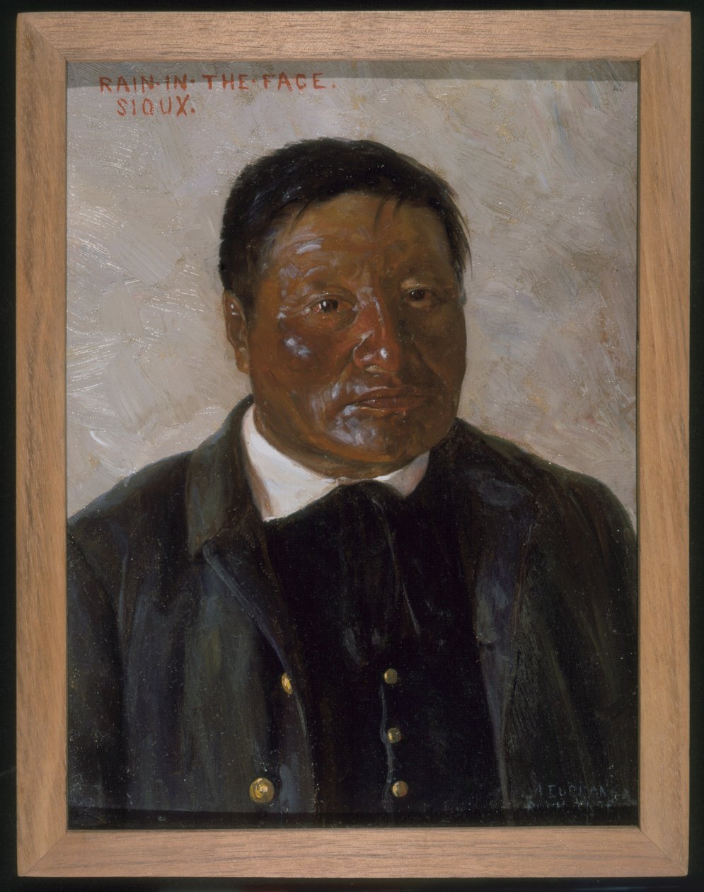 Rain-in-the-Face (óleo sobre tela) de Elbridge Ayer Burbank