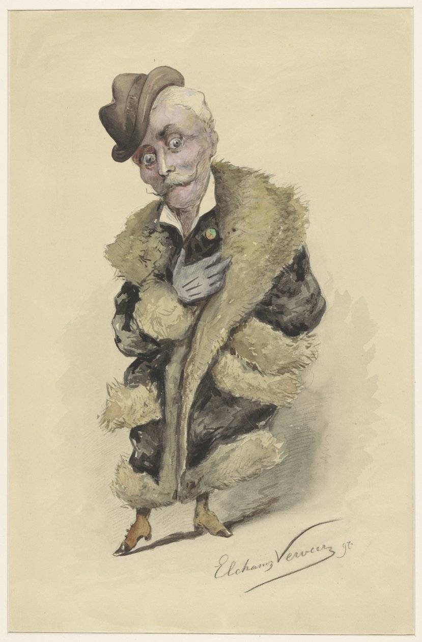 Caricatura do artista Jan Gerard Smits de Elchanon Verveer