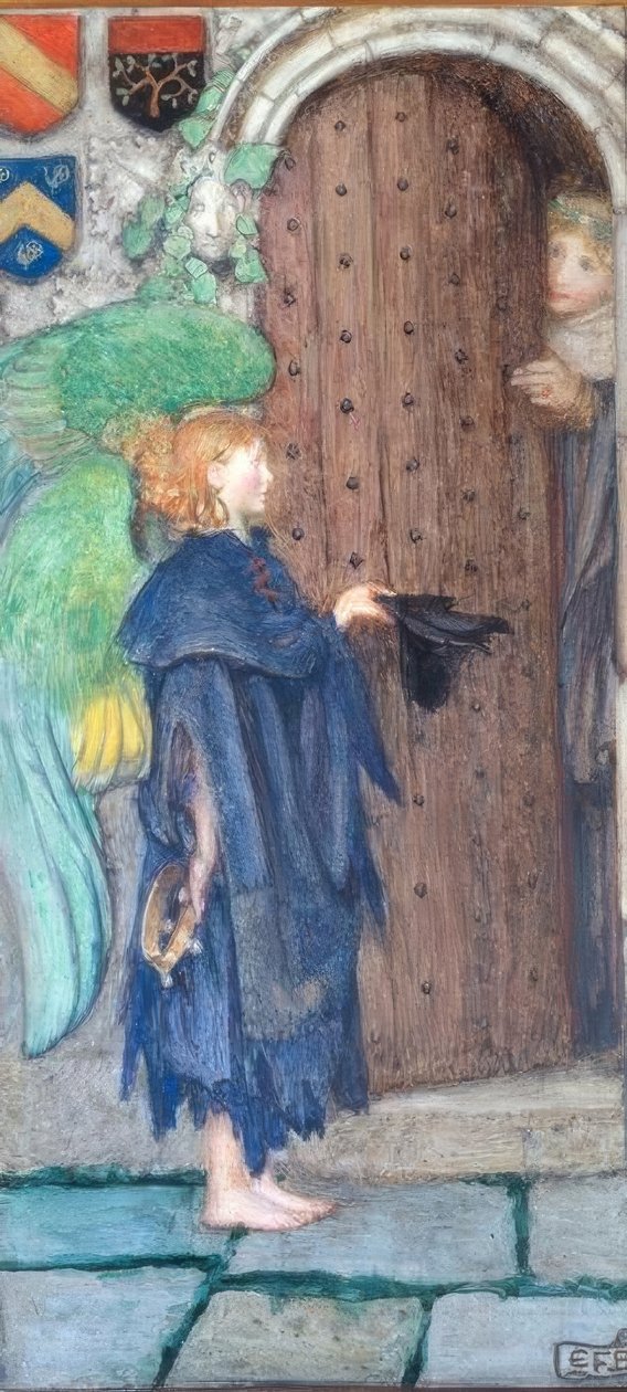 Anjo na porta de Eleanor Fortescue Brickdale