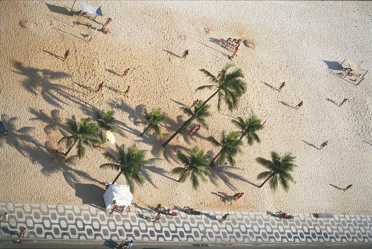 Brazil, Rio de Janeiro, Ipanema Beach, aerial view(photo) de Nicolas d