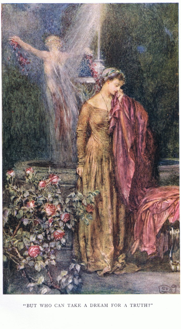 "Mas quem pode tomar um sonho por uma verdade" de Eleanor Fortescue Brickdale