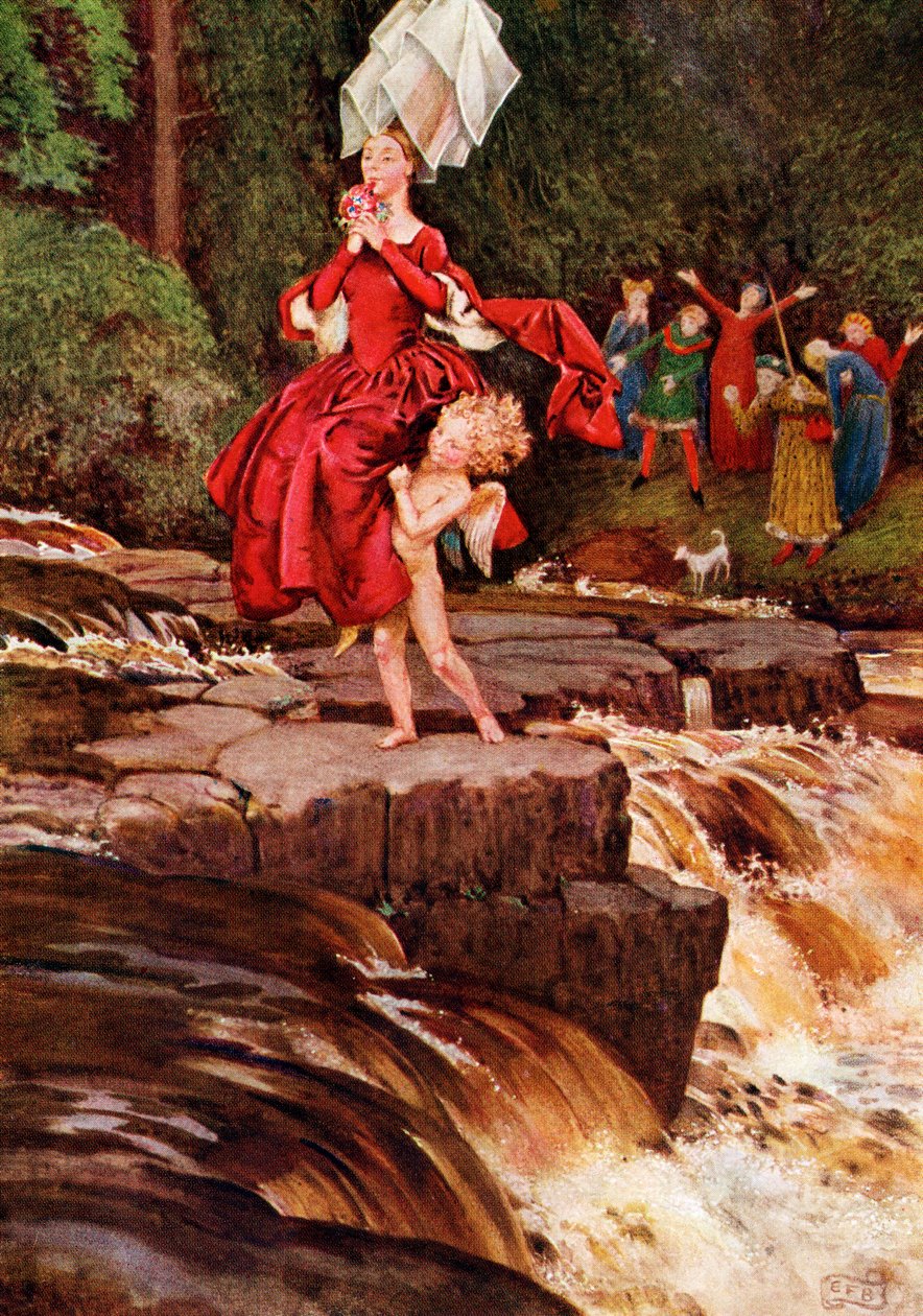 Ilustração do poema "O Grande Aventureiro" de Anon, do livro "Palgrave