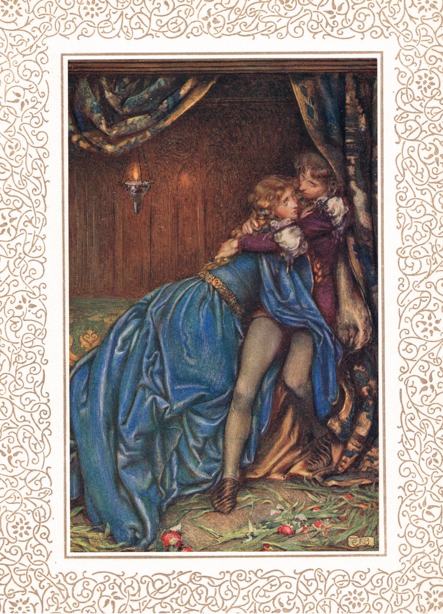 Lancelot e Guinevere Juntos, ilustração de 
