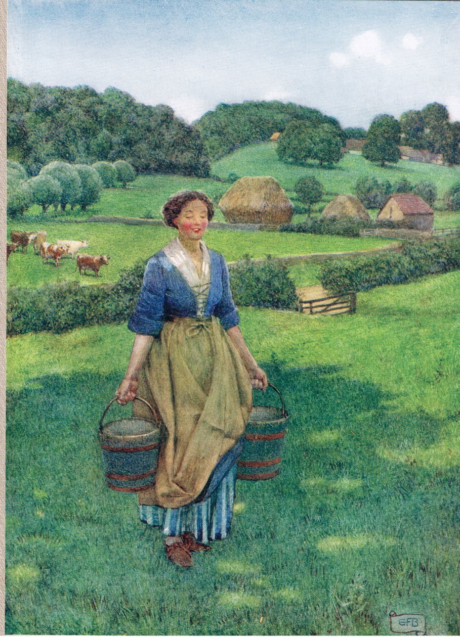 Milkmaid, ilustração de 