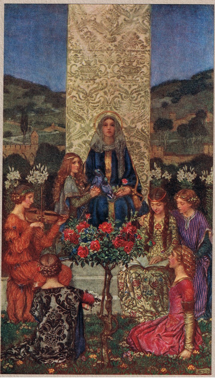Our Lady Sings Magnificat, ilustração de 