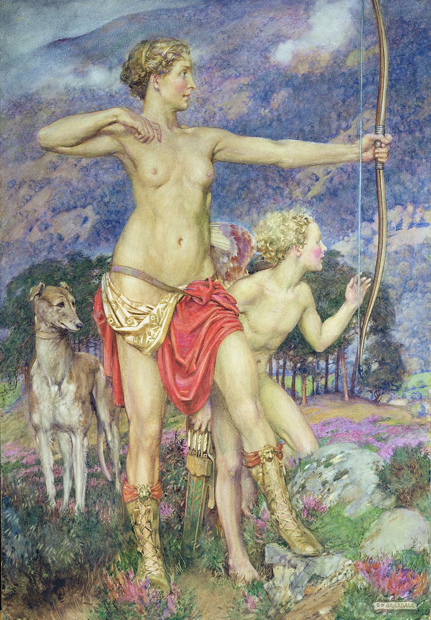 A Flecha (aquarela sobre papel) de Eleanor Fortescue Brickdale
