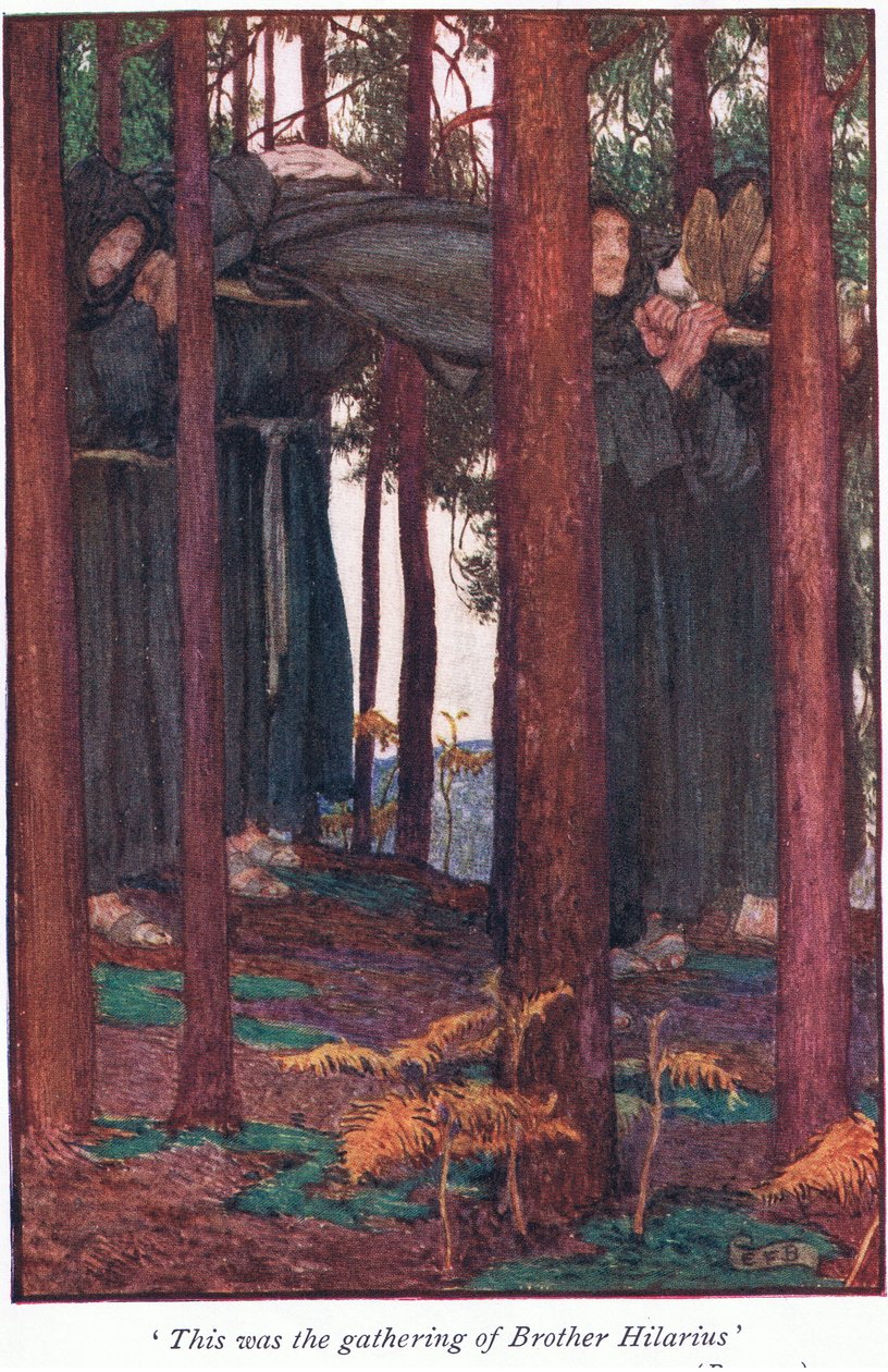 Este foi o encontro do irmão Hilarius de Eleanor Fortescue Brickdale