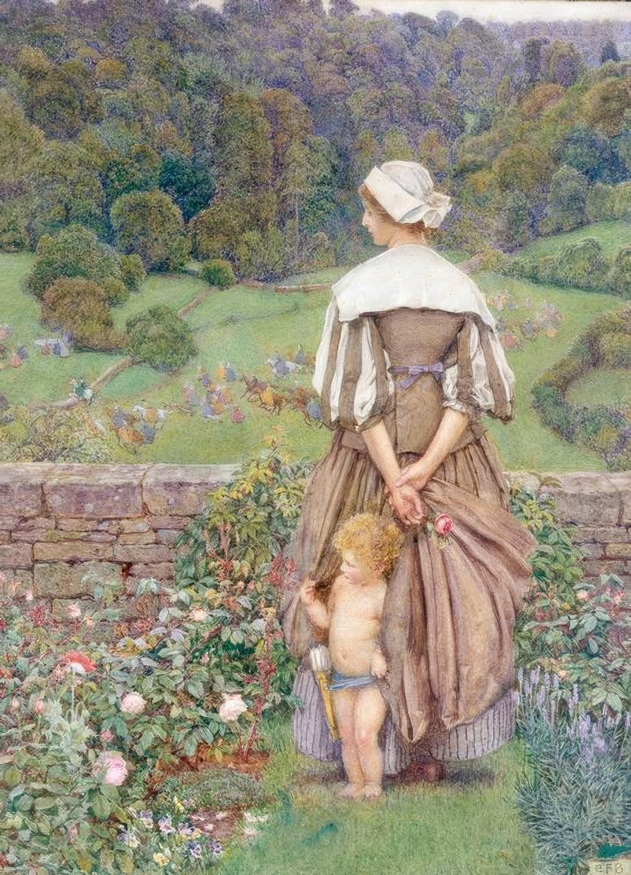 Uma Matiz e Choro Após Cupido de Eleanor Fortescue Brickdale