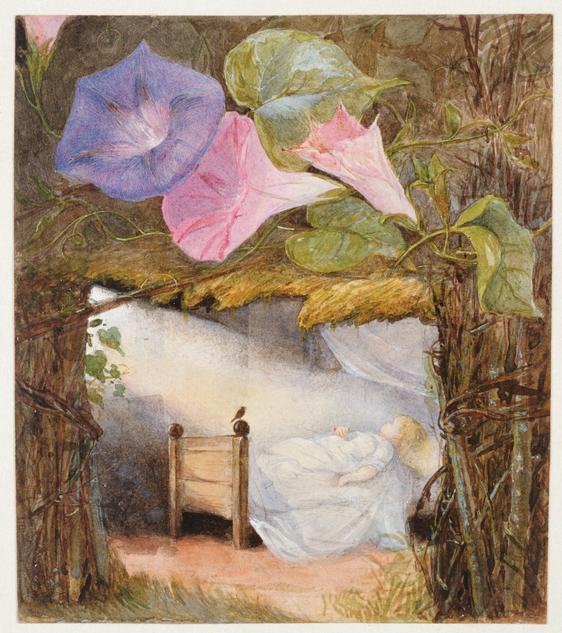 Na cabana havia apenas uma cama, o raio de sol entrou para beijá-lo " de Eleanor Vere Boyle