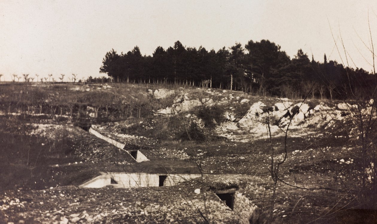 Álbum da Primeira Guerra Mundial em Friuli-Venezia Giulia: trincheiras nas colinas de Medeia de Elena Bianconcini