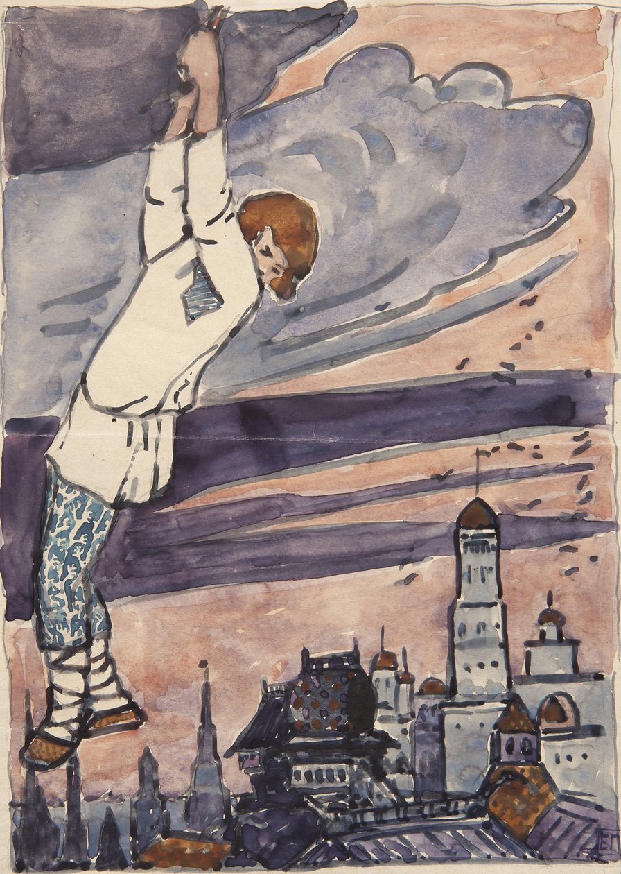 Ilustração do The Tale Synko-Philipko de Elena Dmitryevna Polenova