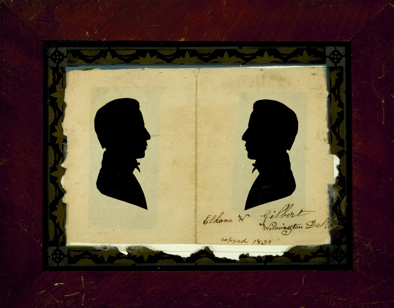 Silhuetas reveladas de um homem de Elhana W. Gilbert
