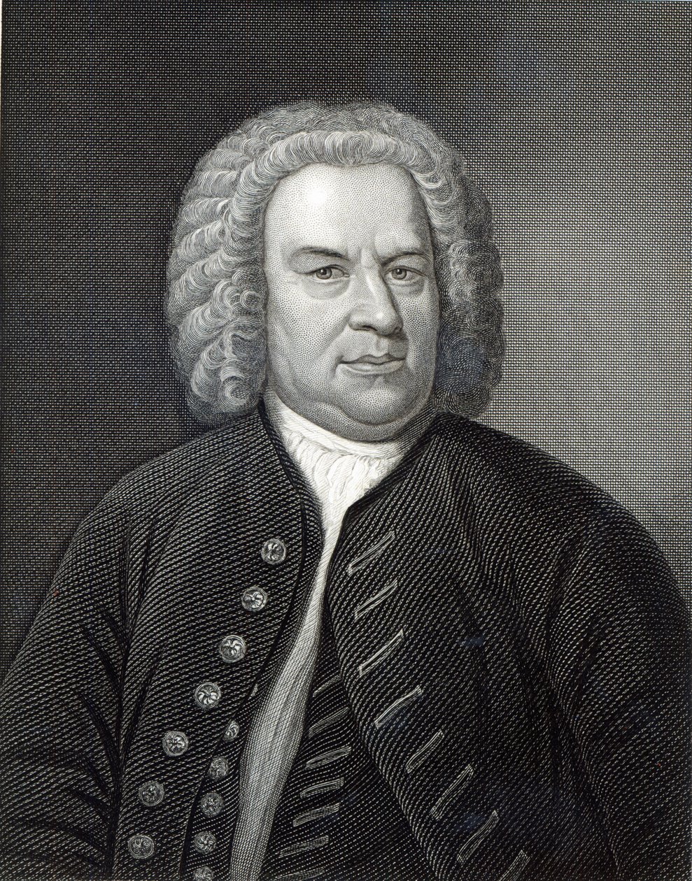Retrato de Johann Sebastian Bach, compositor alemão de Elias Gottleib Haussmann