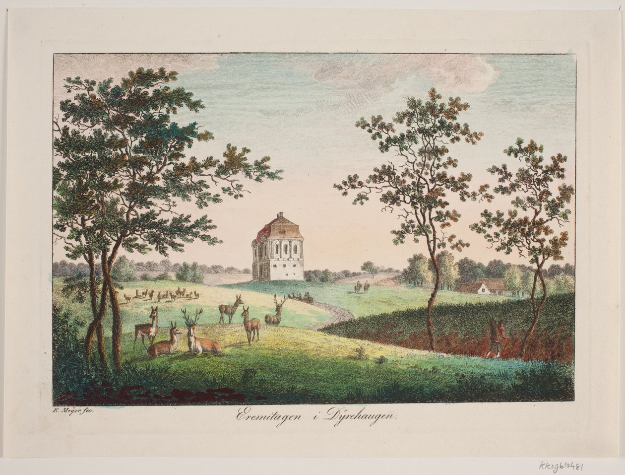 O Hermitage em Dyrehaven de Elias Meyer