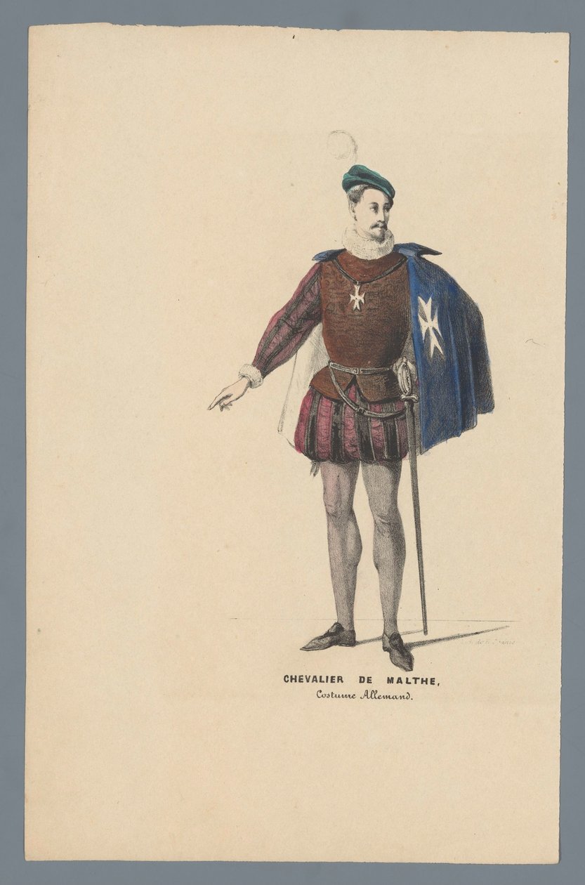 Cavaleiro de Malthe, traje alemão de Elias Spanier