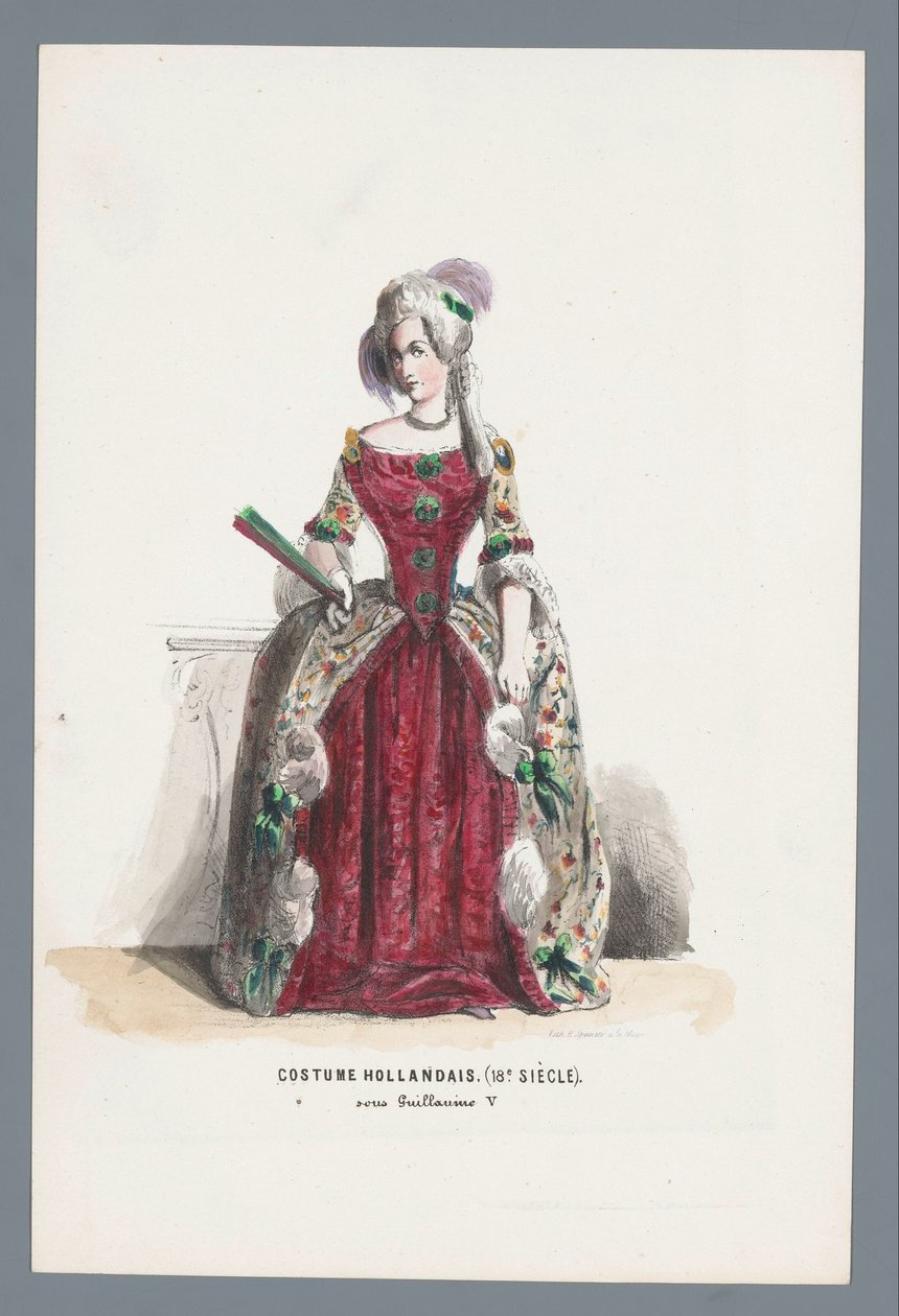 Traje holandês (século XVIII) sob William V de Elias Spanier