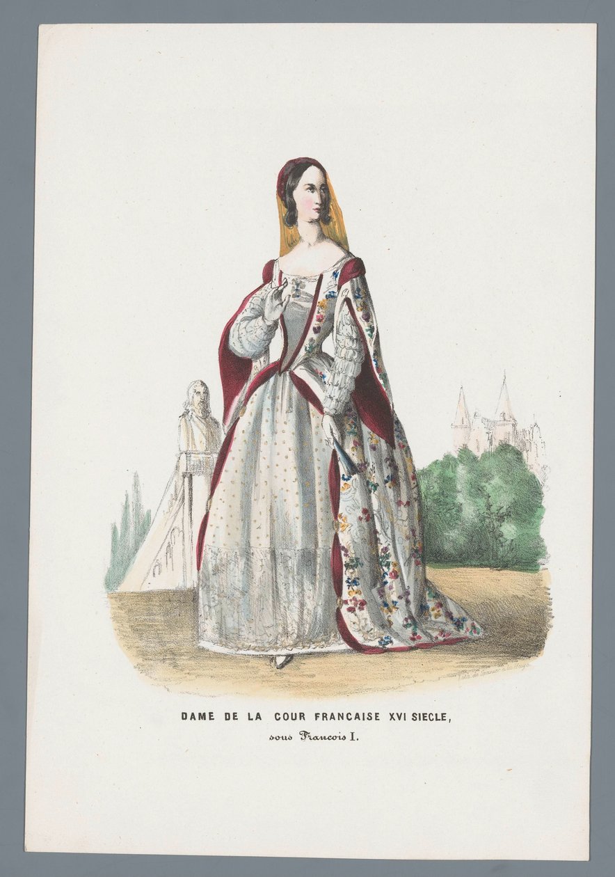 Dame de la cour Francaise XVI Siècle, sous François I (título sobre o objecto) de Elias Spanier