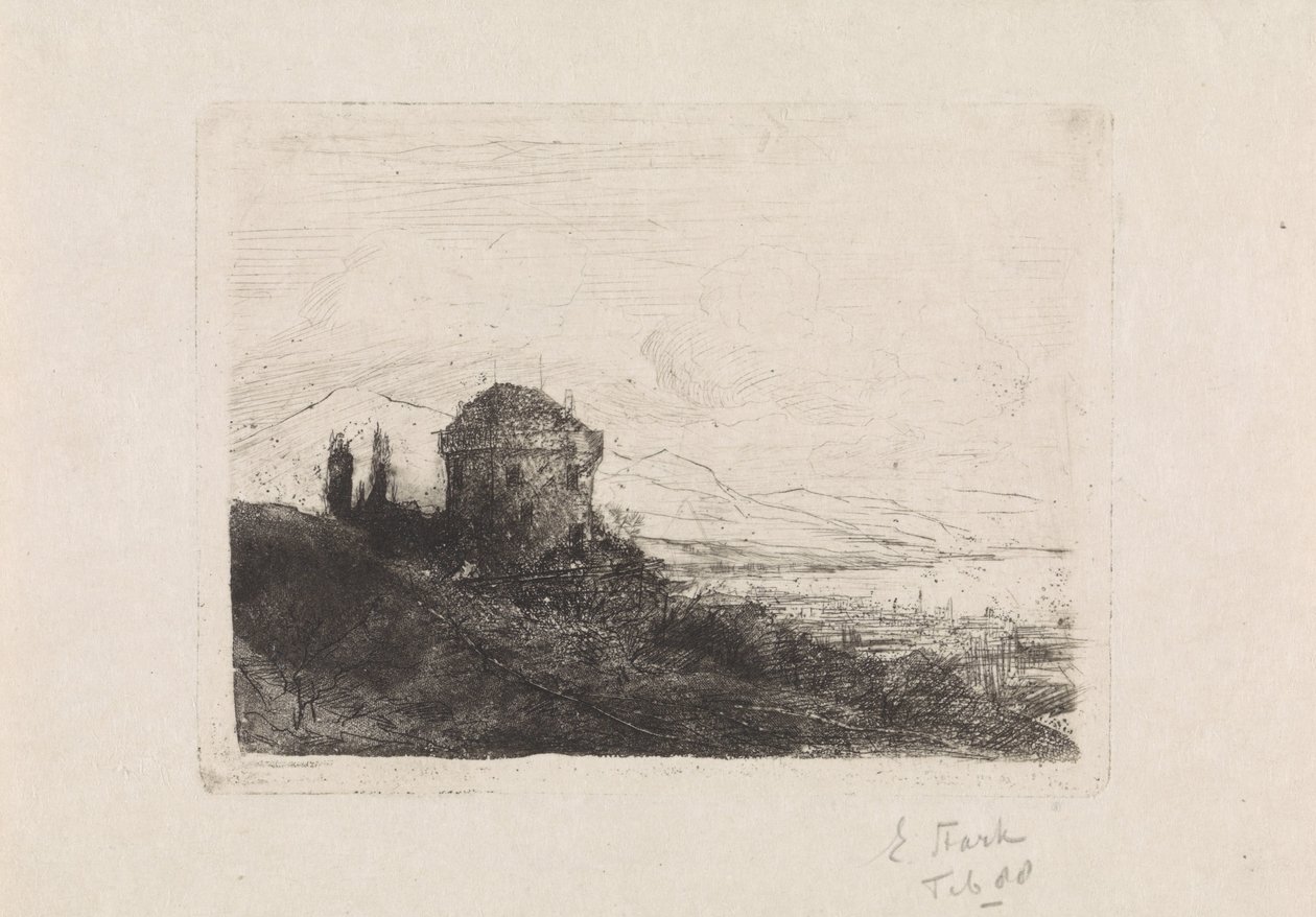 Castelo de Chatelard perto de Clarens de Elias Stark (signed by artist)