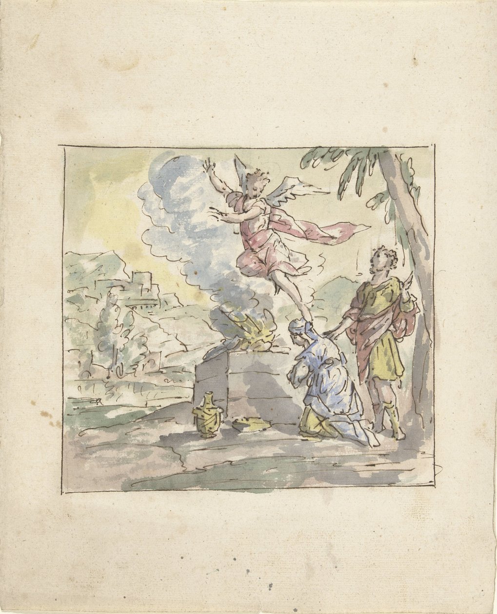 O sacrifício de Manoah de Elias van Nijmegen