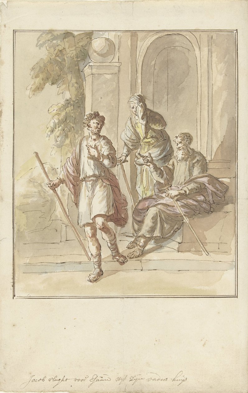 Jacob foge de sua casa paterna de Elias van Nijmegen
