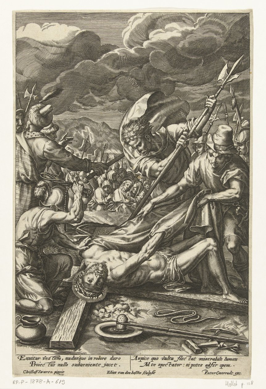 Cristo despojado de suas roupas Paixão de Cristo (título da série) de Elias van den Bossche