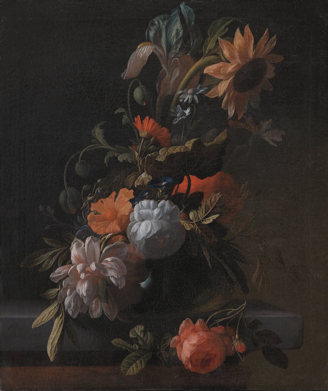 Uma tigela de flores de Elias van den Broeck