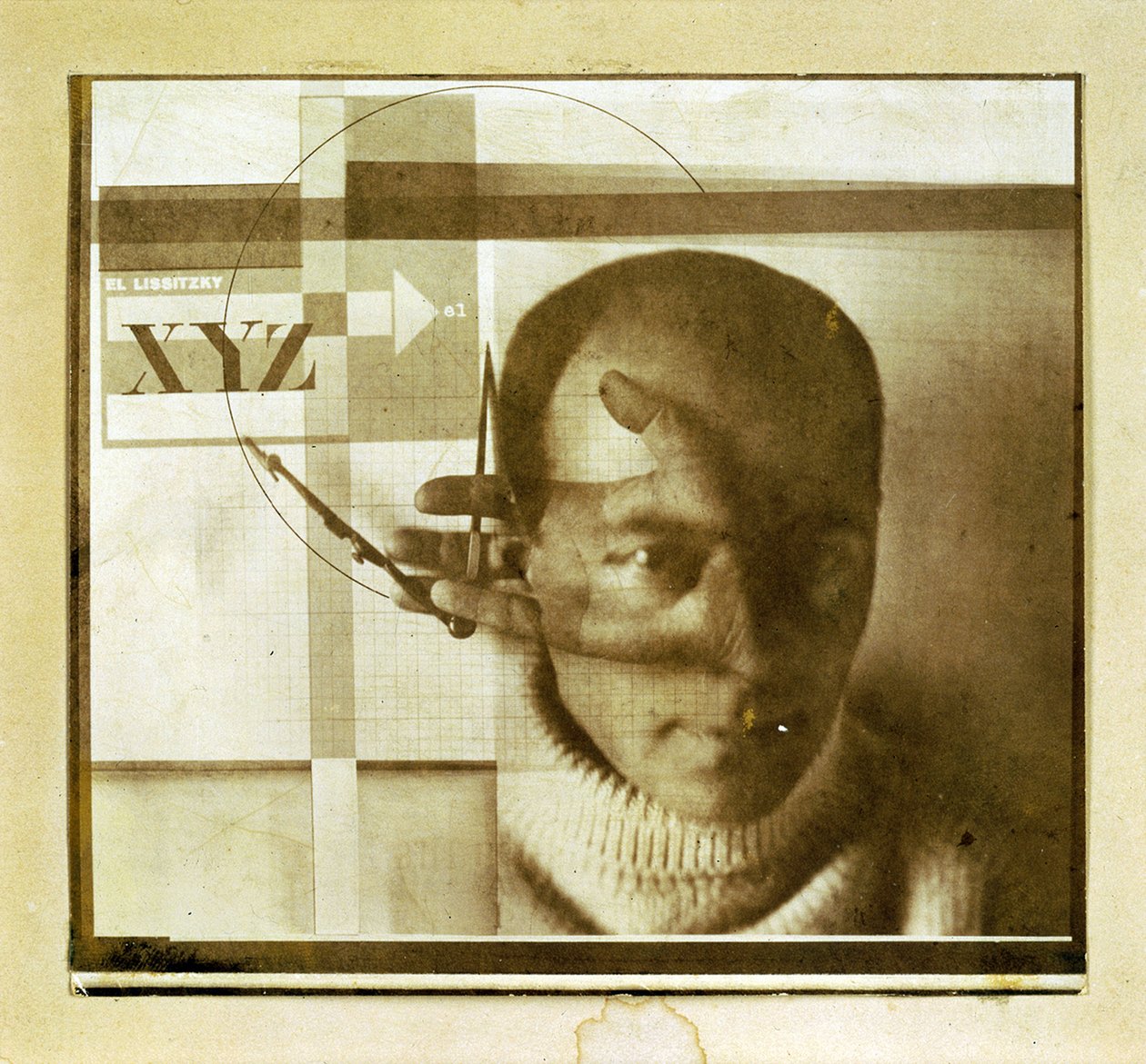 The Constructor (Selfportrait) - photographie de Lazar Lissitskij dit El Lissitzky (Lissitsky ou Lissitski) (1890-1941) - 1924 - Fotografia - Van Abbemuseum, Eindhoven de Eliezer Markowich Lissitzky