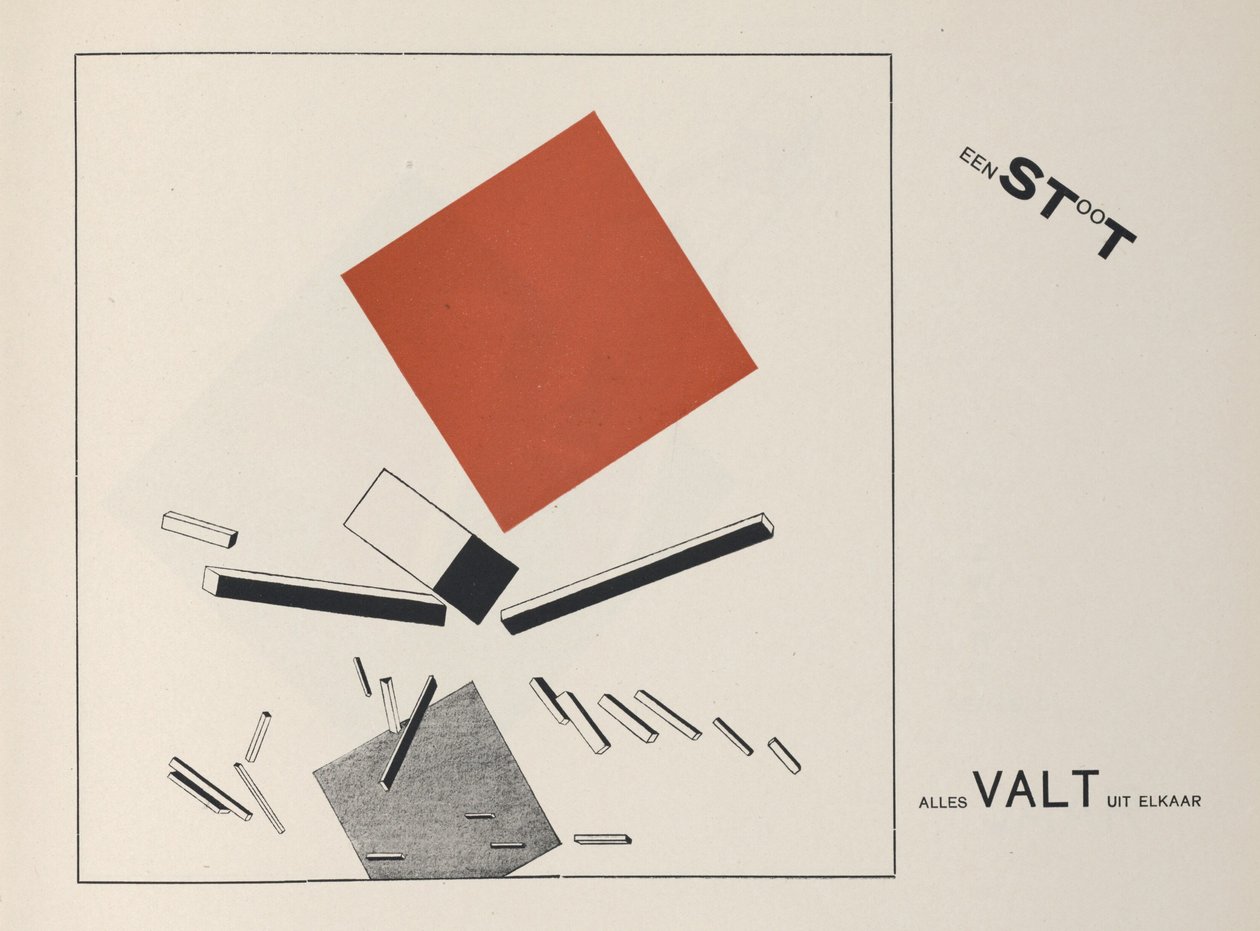 Aproximadamente Dois Quadrados, 1922. de Eliezer Markowich Lissitzky