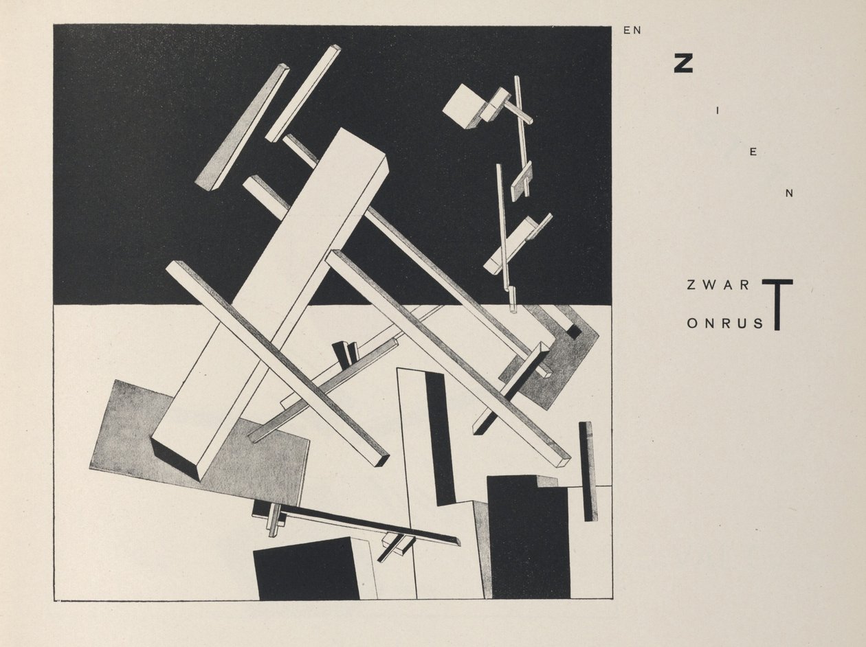 Aproximadamente Dois Quadrados, 1922. de Eliezer Markowich Lissitzky