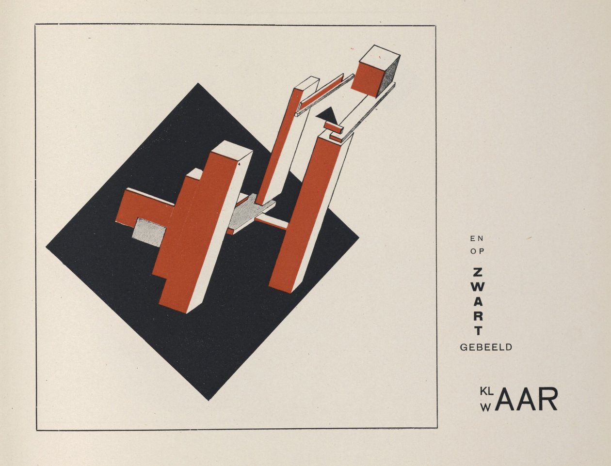 Aproximadamente Dois Quadrados, 1922. de Eliezer Markowich Lissitzky