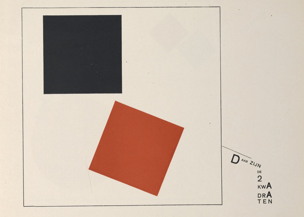 Aproximadamente Dois Quadrados, 1922. de Eliezer Markowich Lissitzky