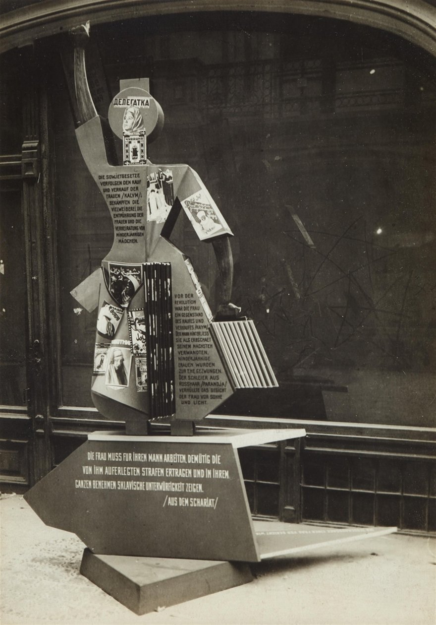 A mulher e a imprensa, 1928. de Eliezer Markowich Lissitzky