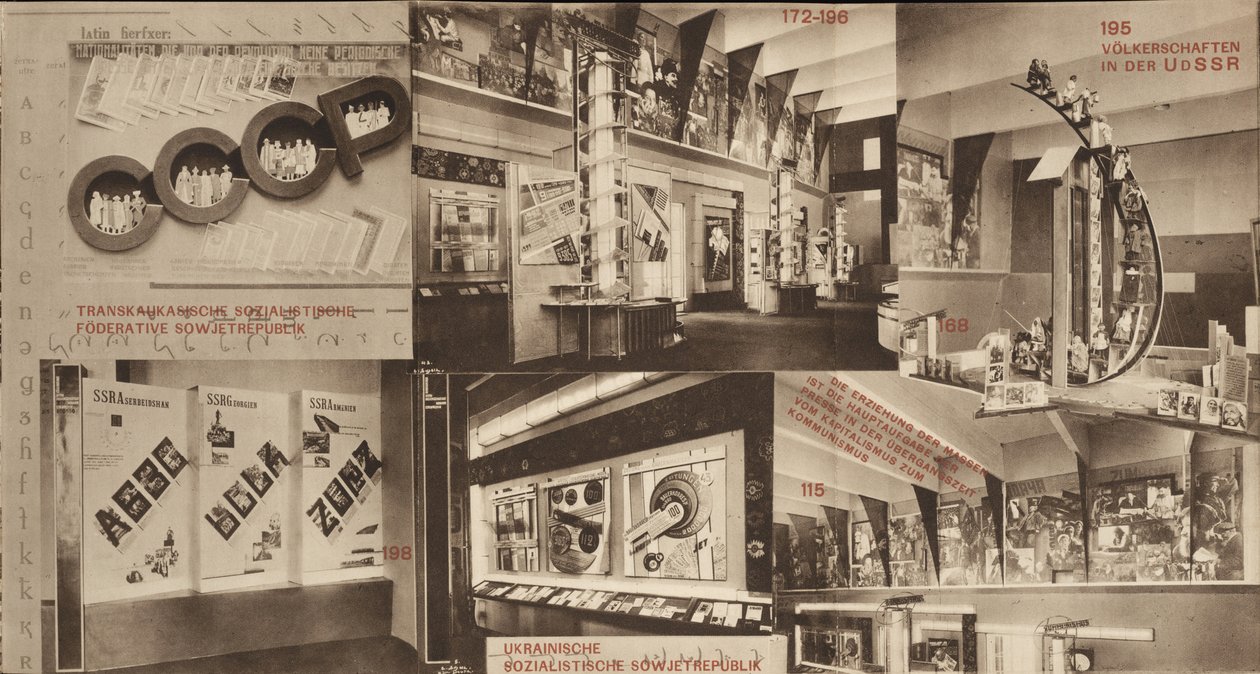 URSS. Catálogo do pavilhão soviético na Exposição Internacional de Imprensa, Colônia, 1928 de Eliezer Markowich Lissitzky