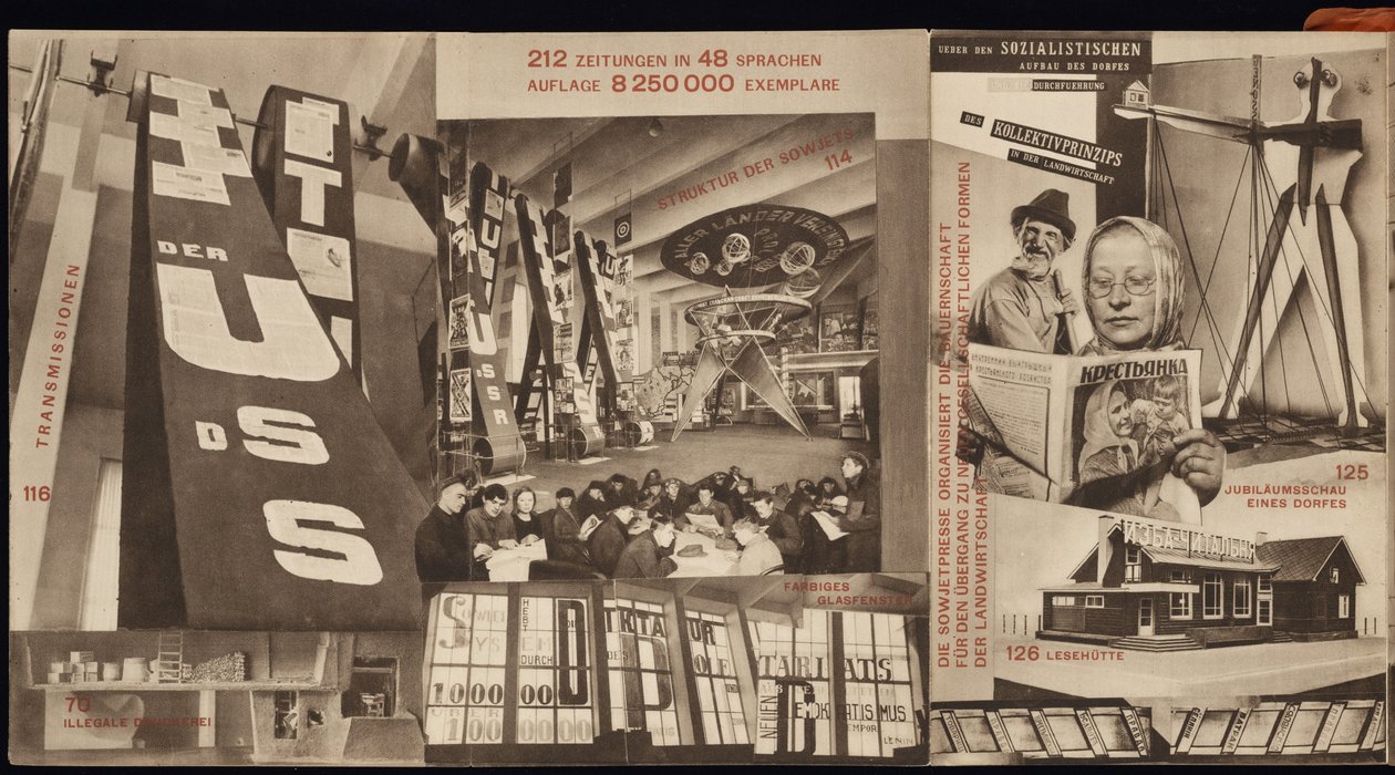 URSS. Catálogo do pavilhão soviético na International Press Exhibition, Colônia, 1928 de Eliezer Markowich Lissitzky