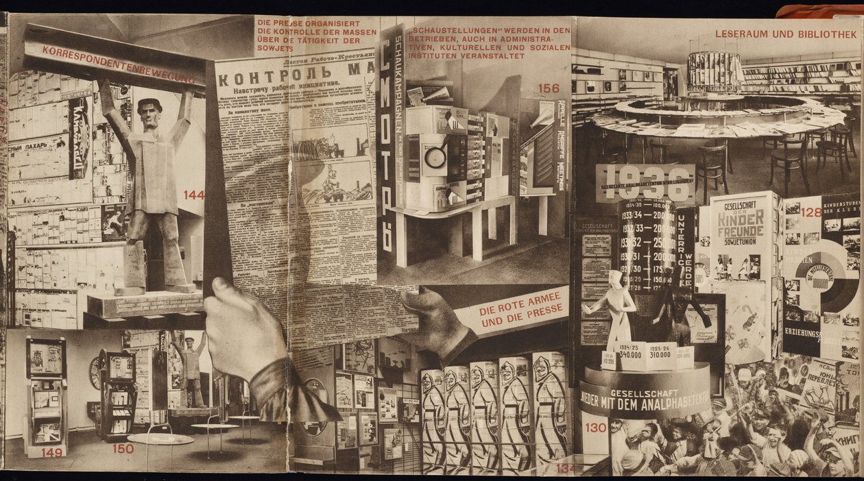 URSS. Catálogo do pavilhão soviético na International Press Exhibition, Colônia, 1928 de Eliezer Markowich Lissitzky