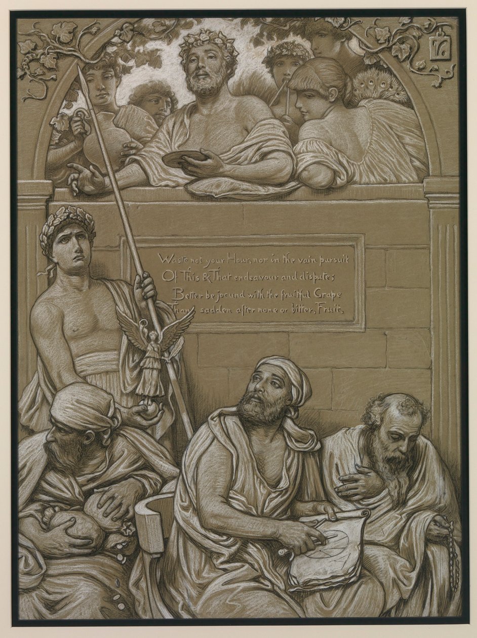 (Ilustração para o Rubáiyát de Omar Khayyám) Frontispício de Elihu Vedder