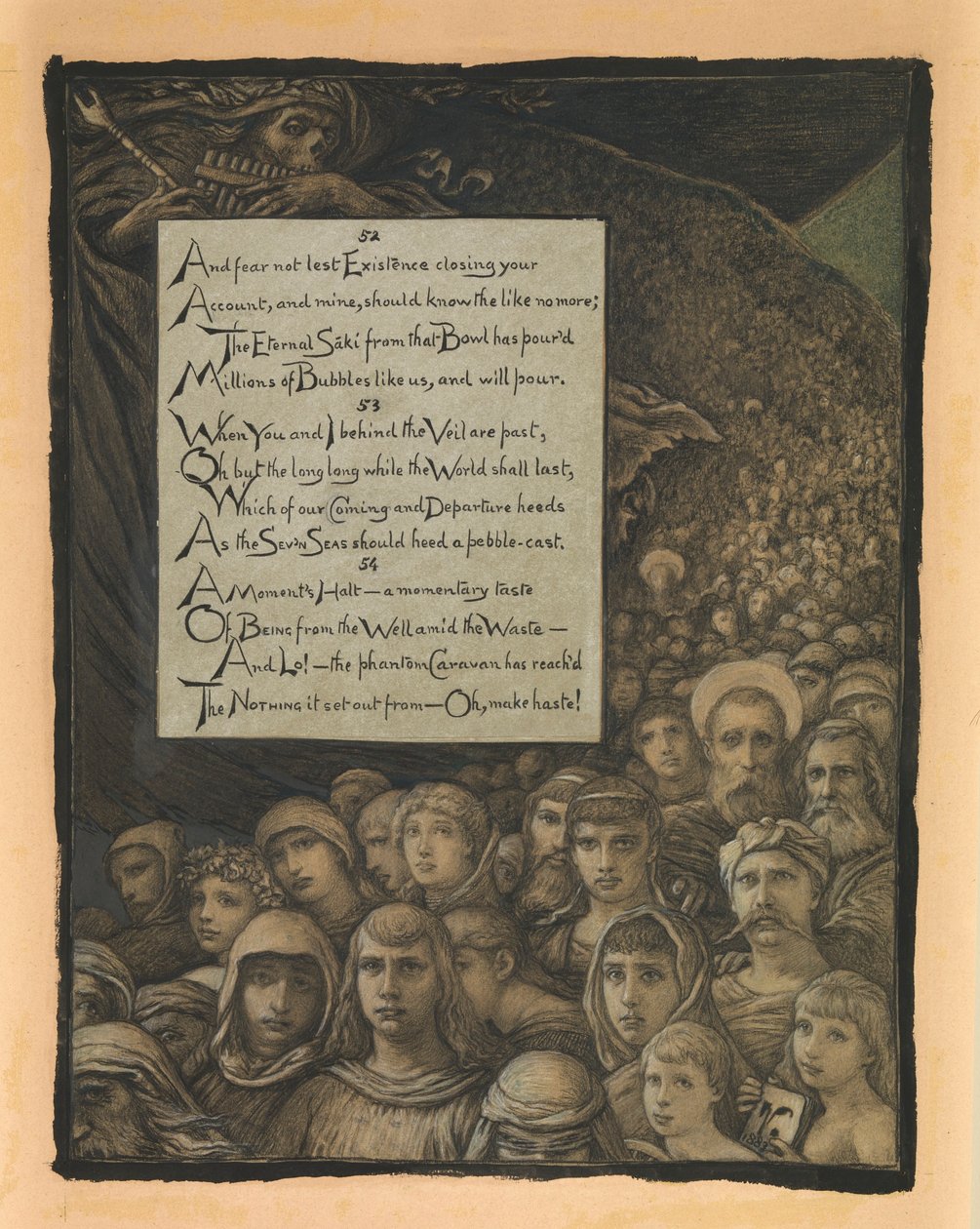 (Ilustração para o Rubáiyát de Omar Khayyám) Crítica da morte de Elihu Vedder