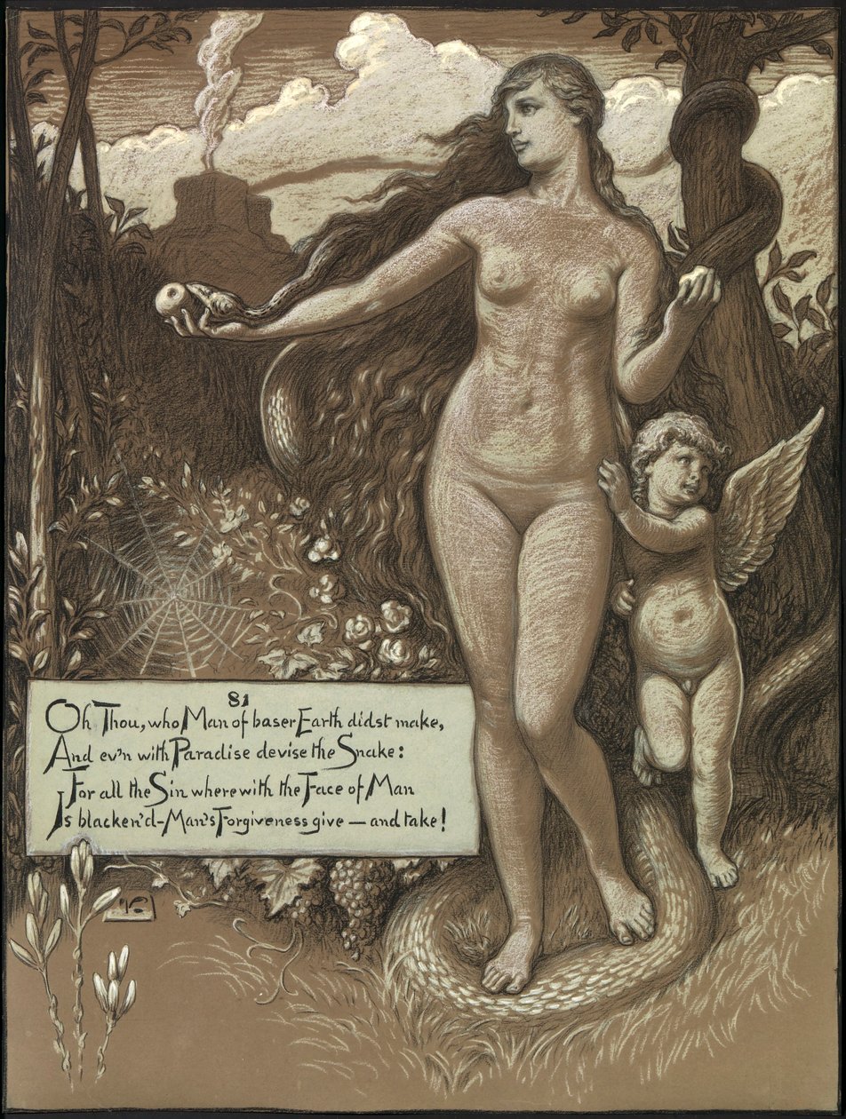 (Ilustração para o Rubáiyát de Omar Khayyám) No princípio de Elihu Vedder