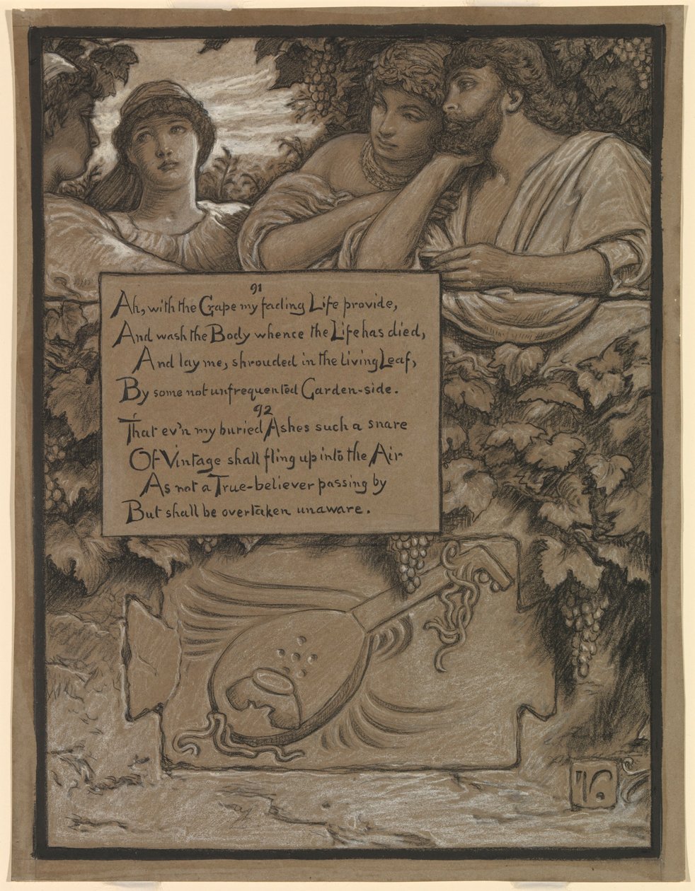 (Ilustração para o Rubáiyát de Omar Khayyám) Túmulo de Omar de Elihu Vedder