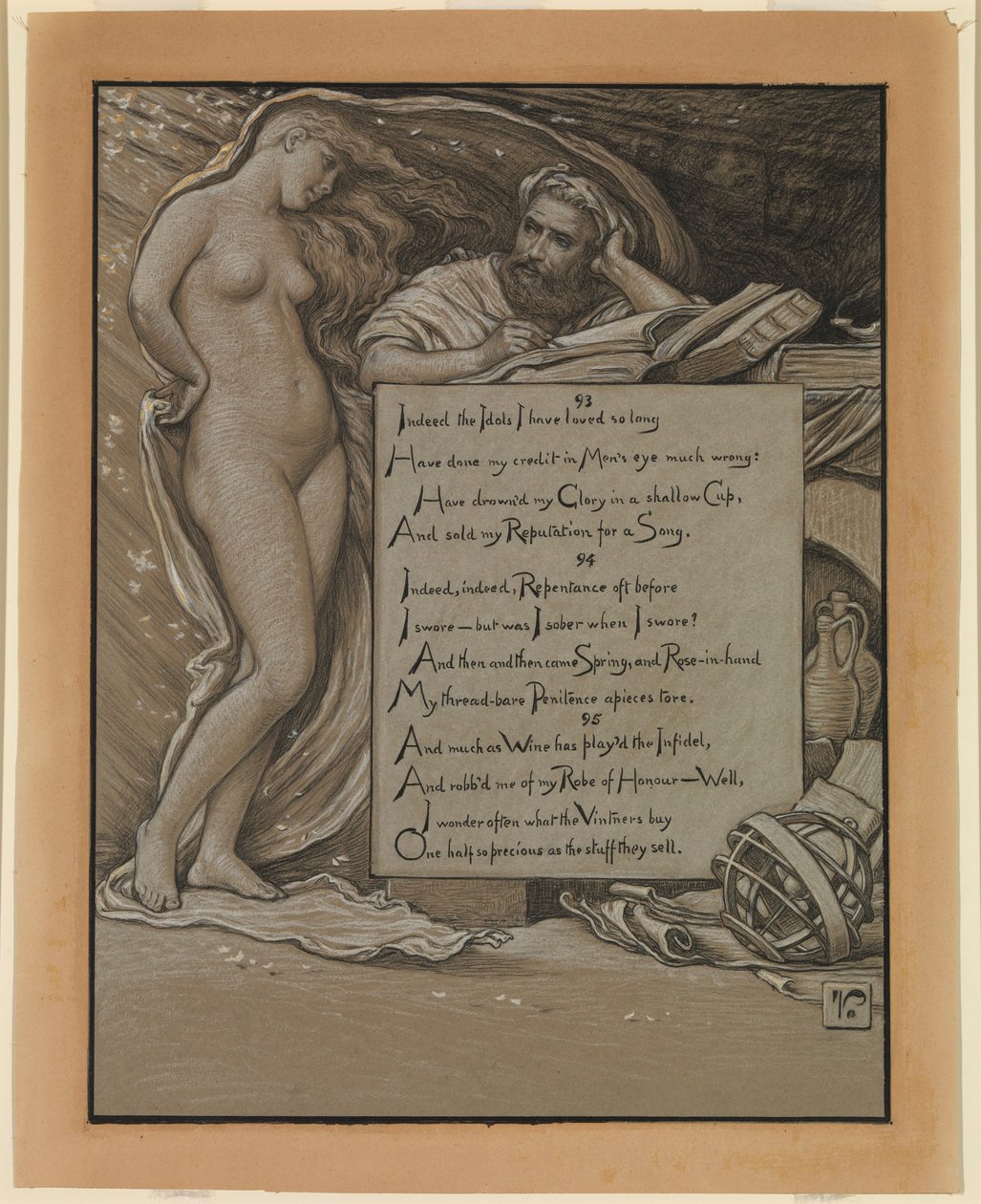 (Ilustração para o Rubáiyát de Omar Khayyám) primavera de Elihu Vedder