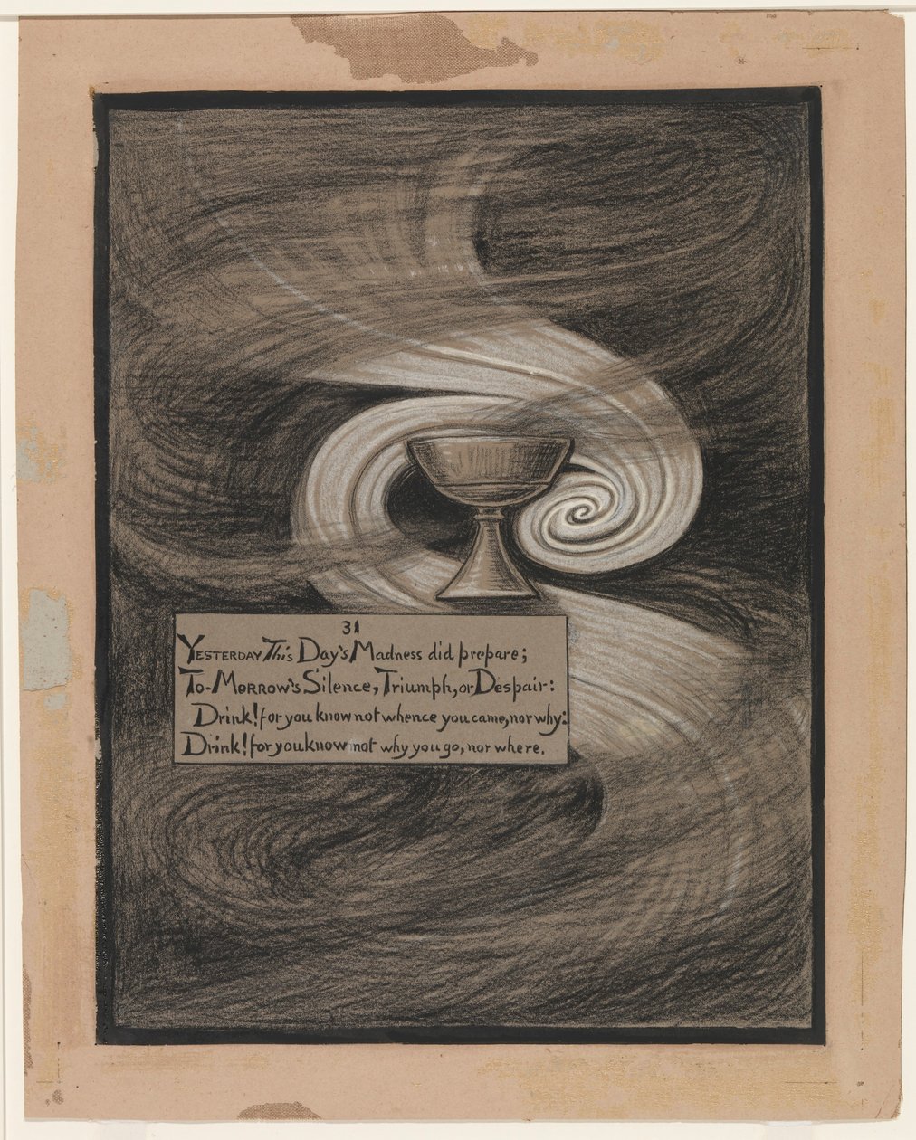 (Ilustração para o Rubáiyát de Omar Khayyám) A Taça do Desespero de Elihu Vedder