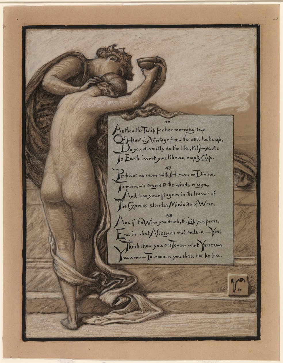 (Ilustração para o Rubáiyát de Omar Khayyám) A Taça do Amor de Elihu Vedder