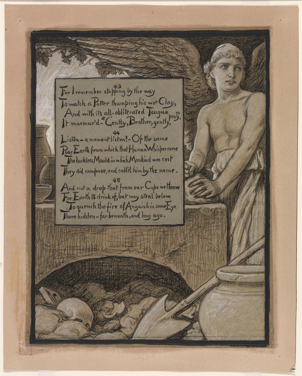 (Ilustração para o Rubáiyát de Omar Khayyám) O Oleiro Celestial de Elihu Vedder