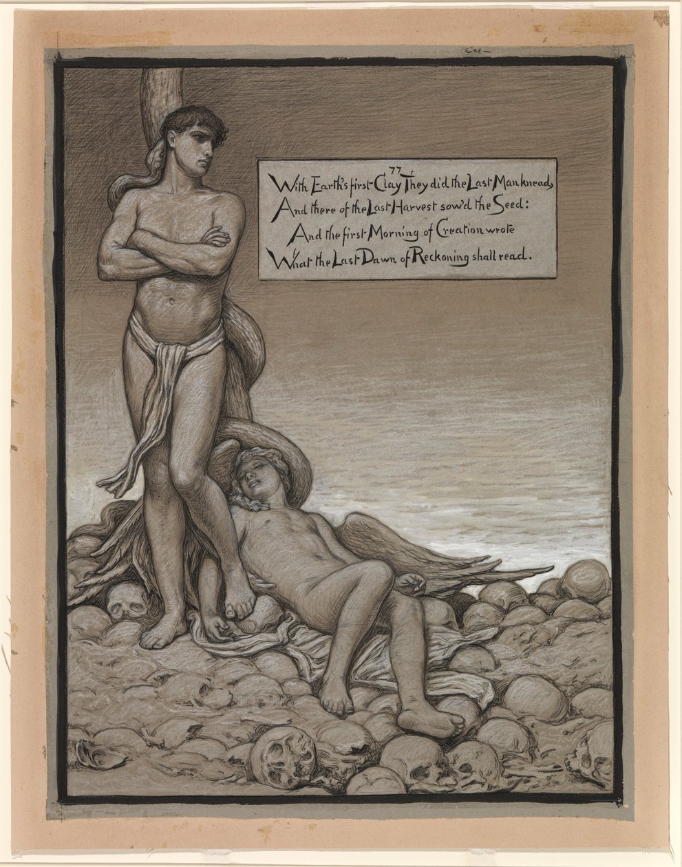 (Ilustração para o Rubáiyát de Omar Khayyám) O Último Homem de Elihu Vedder
