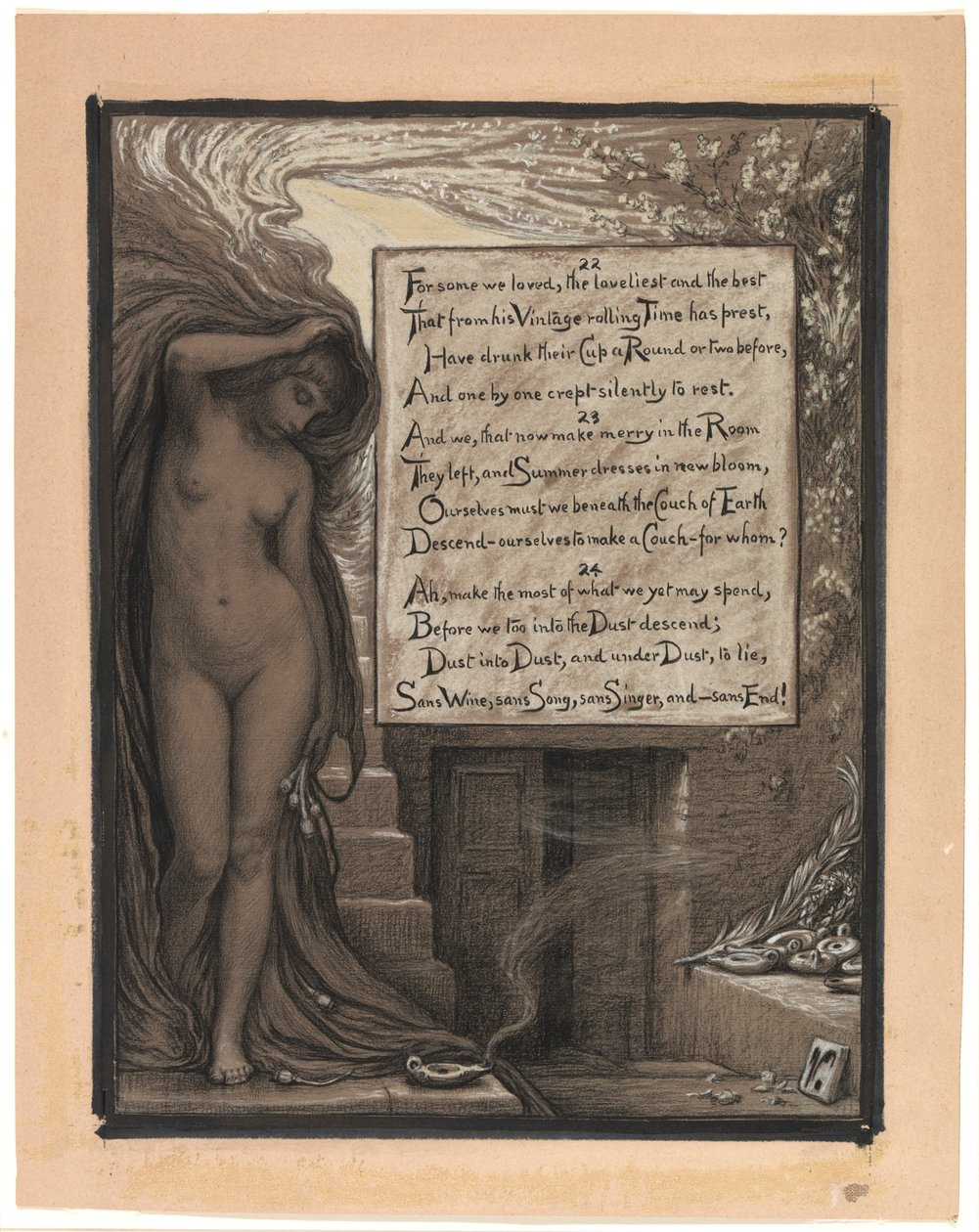 (Ilustração para o Rubáiyát de Omar Khayyám) O Longo Descanso de Elihu Vedder