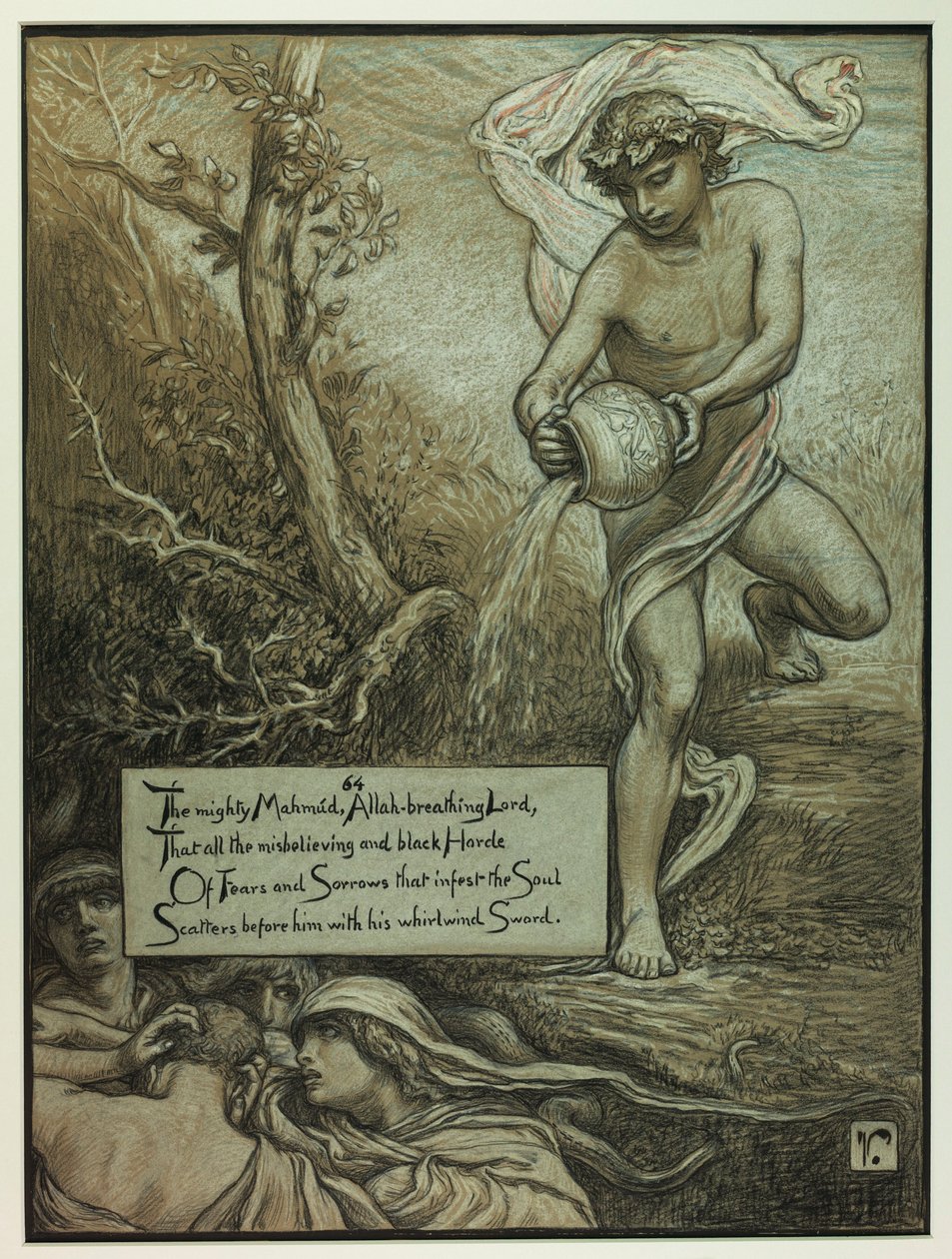 (Ilustração para o Rubáiyát de Omar Khayyám) O Poderoso Mahmud de Elihu Vedder
