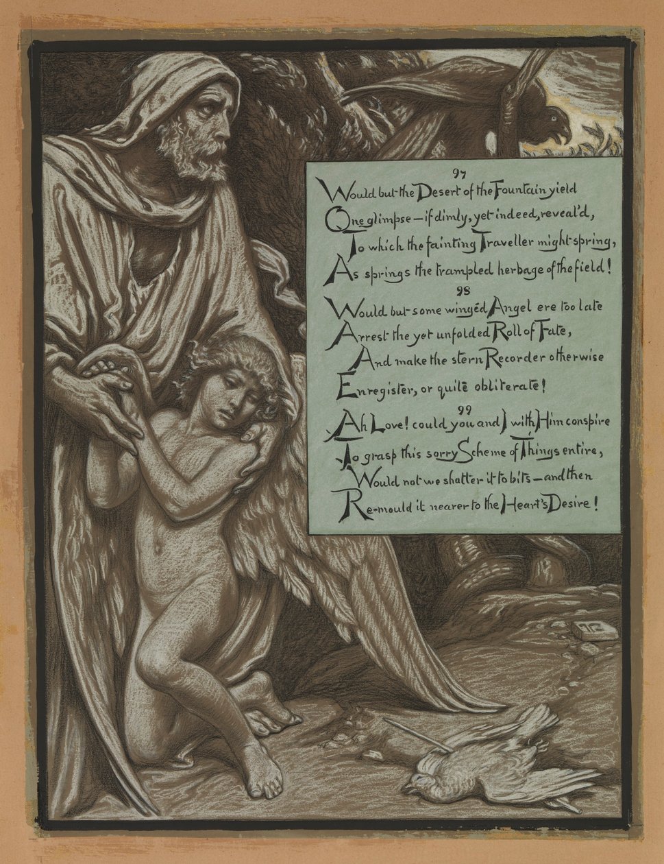 (Ilustração para o Rubáiyát de Omar Khayyám) O esquema de desculpas de Elihu Vedder